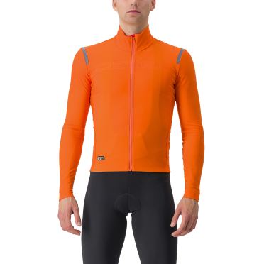 Castelli tutto nano RoS Radtrikot Lange Ärmel Orange Herren 