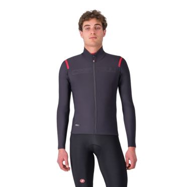 Castelli Tutto Nano RoS langarm dark grey/red herren 