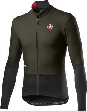 Castelli Nano mid wind Radtrikot Lange Ärmel Grün Herren