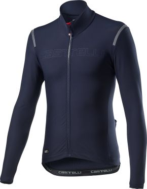 Castelli tutto nano RoS Radtrikot Lange Ärmel Blau Herren