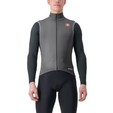 Castelli Perfetto RoS 2 Ärmellose Radweste Dunkel Grau Herren 