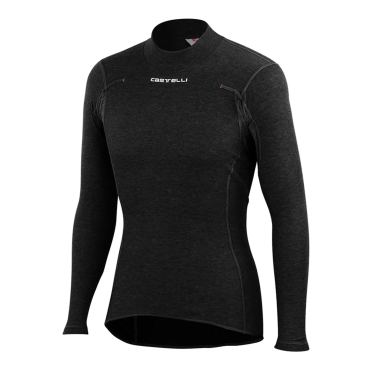 Castelli Flanders warm LS Unterwäsche Schwarz Herren 