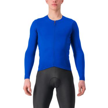 Castelli Fly Jersey Langarm Blau Herren 