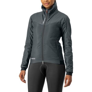 Castelli Fly Thermal Langarm Radjacke Grau Damen 