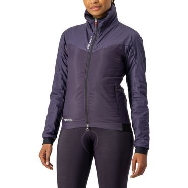 Castelli Fly Thermal Langarm Radjacke Lila Damen 