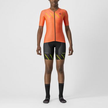 Castelli Free 2 W tri short Schwarz/Grun Damen