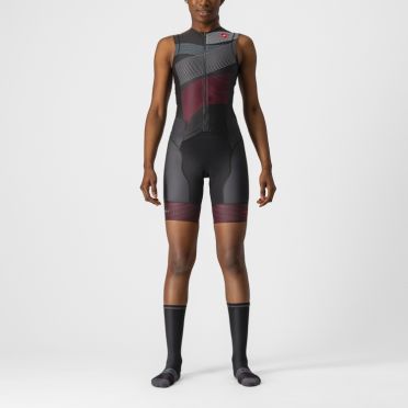 Castelli Free Sanremo 2 Trisuit ärmellos Schwarz damen 