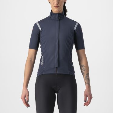 Castelli Gabba RoS 2 Radjacke Kurzarm Blau Damen 