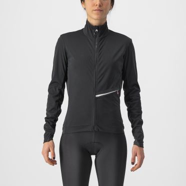 Castelli GO Radjacke Langarm Schwarz Damen 