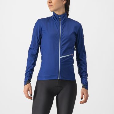 Castelli GO Radjacke Langarm Blau Damen