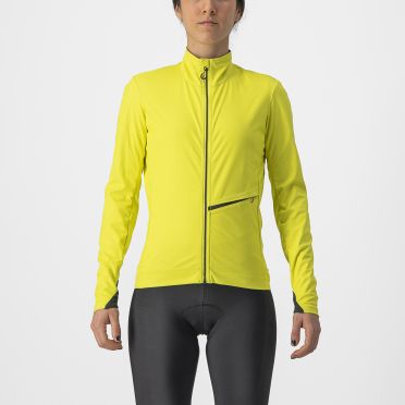 Castelli GO Radjacke Langarm Gelb Damen