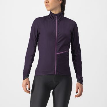 Castelli GO Radjacke Langarm Lila Damen 