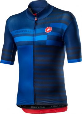 Castelli Mid Weight Pro Radtrikot Kurzarm Blau Herren
