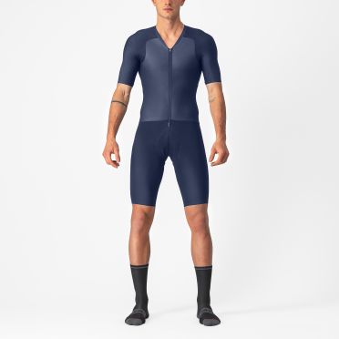 Castelli Sanremo RC speedsuit Kurzarm Blau Herren