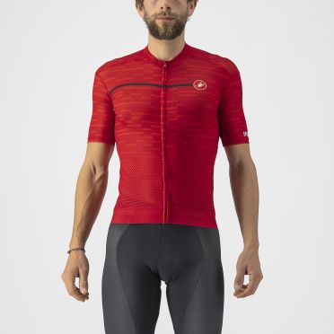 Castelli Insider Spinning Kurzarmtrikot Rot Herren 