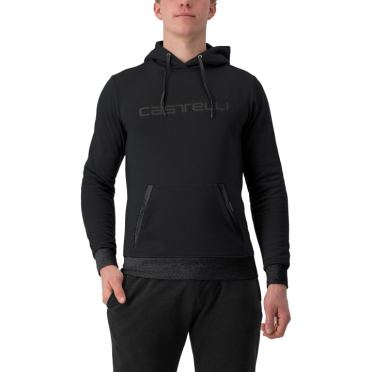 Castelli Logo Hoodie Schwarz herren 