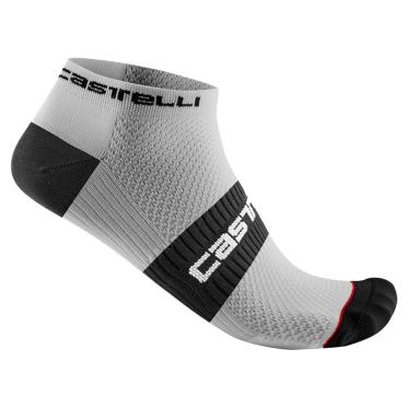 Castelli Lowboy 2 Fahrradsocken Weiss/Schwarz Unisex 