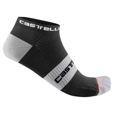 Castelli Lowboy 2 Fahrradsocken Schwarz/Weiss Unisex 