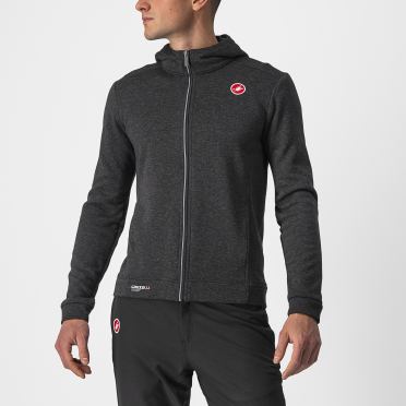 Castelli Milano Full zip fleece jacket Schwarz herren 