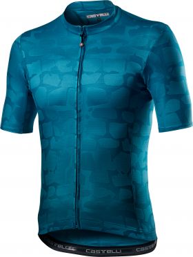 Castelli Pavé Kurzarmtrikot Blau Herren 