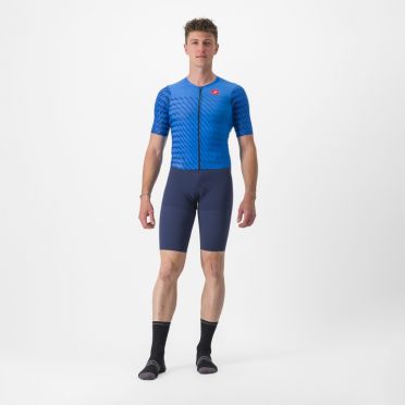 Castelli PR 2 speed Trisuit Kurzarm Blau Herren 