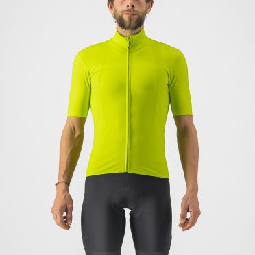 Castelli Pro thermal Mid Langarm Radrikot Grun/Gelb Herren 