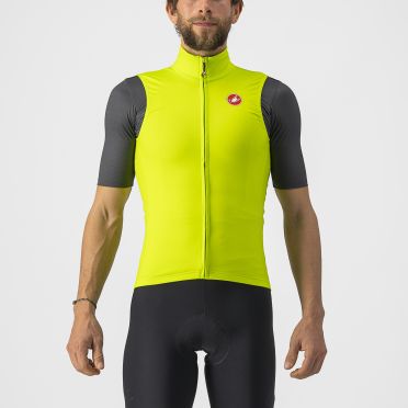 Castelli Pro thermal mid Radweste Armellos Grun/Gelb Herren 