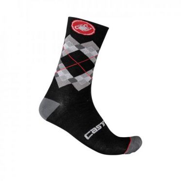 Castelli Rombo 18 Radsocken Schwarz Herren 