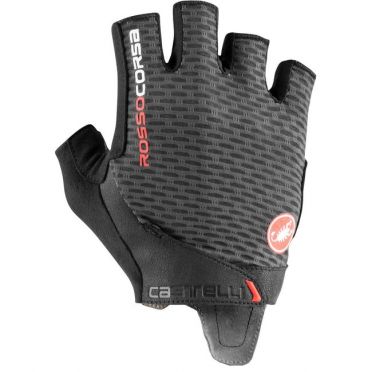 Castelli Rosso Pro V Radhandschuhe Dunkegrau Herren 