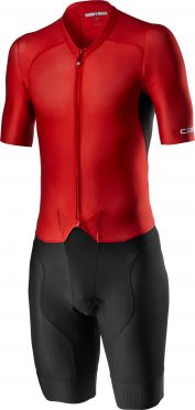 Castelli Sanremo 4.0 speed suit Kurzarm Schwarz/Rot Herren