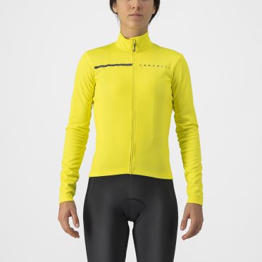 Castelli Sinergia 2 Radtrikot Langarm Gelb Damen
