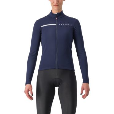 Castelli Sinergia 2 Radtrikot lange Ärmel Belgisch Blau Damen 