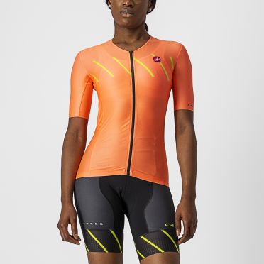 Castelli Free speed 2 W race Tri Top Orange Damen 