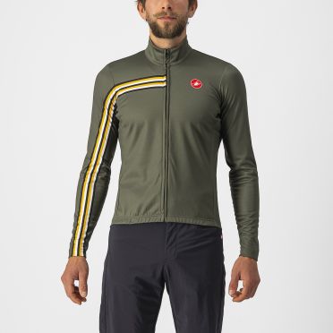 Castelli Unlimited Thermal Radtrikot Langarm Grun Herren 