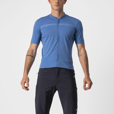 Castelli Unlimited Allroad Kurzarm Radtrikot Blau Herren 