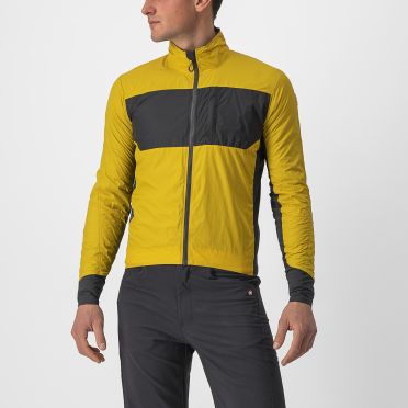 Castelli Unlimited Puffy Lange Ärmel Radjacke Gelb Herren 