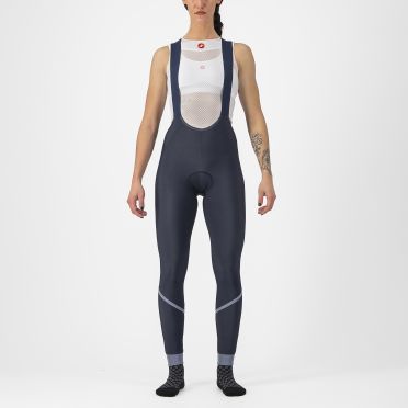 Castelli Velocissima DT Radhose Lang Blau Damen