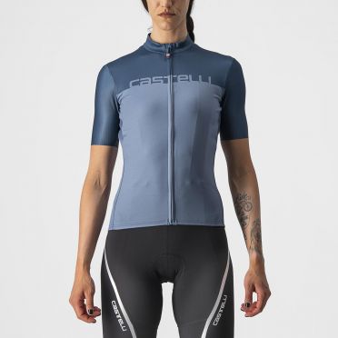 Castelli Velocissima Kurzarmtrikot Blau Damen 