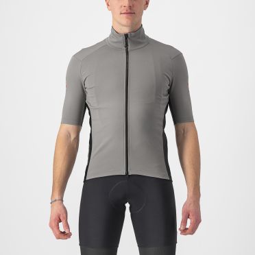 Castelli Perfetto RoS 2 Wind Kurzarm Radtrikot Grau Herren 