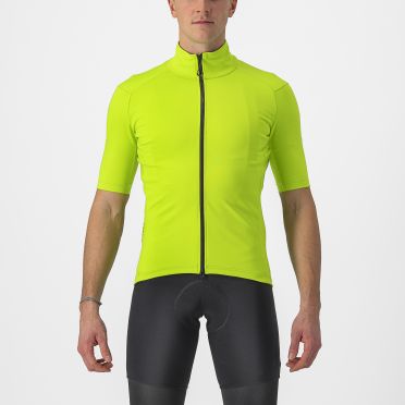 Castelli Perfetto RoS 2 Wind Kurzarm Radtrikot Grun/Gelb Herren 