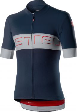 Castelli Prologo VI Jersey Kurzarm Blau/Grau Herren
