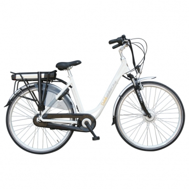 Dutchebike Elektro damenrad city weiß