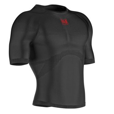 Compressport 3D thermo ultralight shirt kurze Ärmel Unterwäsche Schwarz