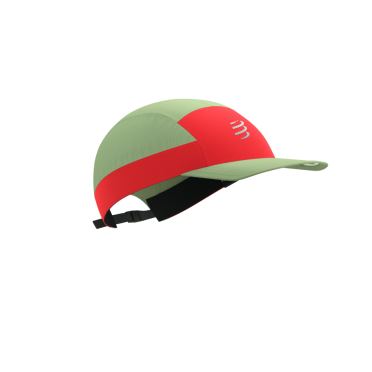 Compressport 5 Panel Light Cap nile/fluo red 
