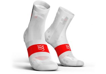 Compressport V3.0 ultralight Radsocken Weiß