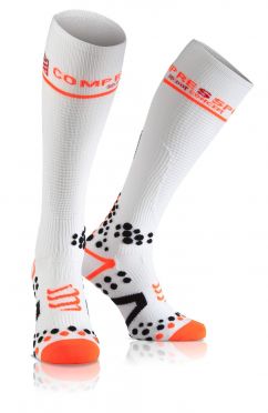 Compressport Fullsocks v2.1 Kompressionsstrümpfe Weiß