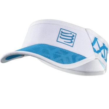 Compressport Ultralight Laufvisor Weiß/Blauw
