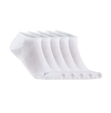 Craft CORE Dry Footies Socken 5-pack Weiss Unisex