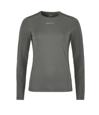 Craft ADV Essence 2 Langarm-Laufshirt Grau Damen 