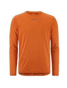Craft ADV Essence Langarm-Laufshirt 2 Orange Herren